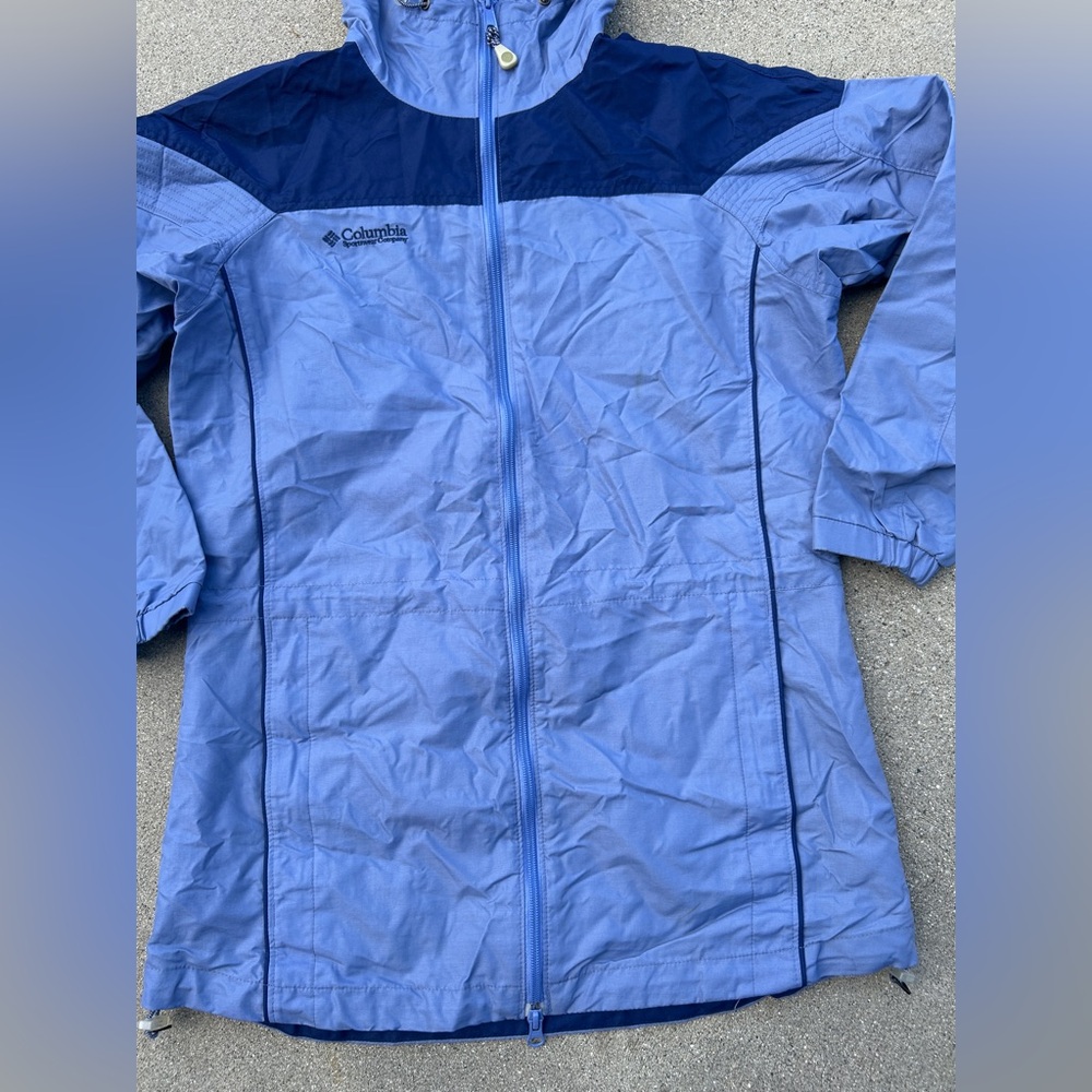 Columbia Blue Hooded Jacket Women Size Small - Picture 4 of 13